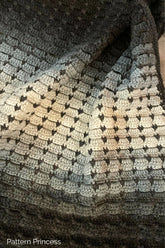 Midnight Moonlight Tiny Hearts Blanket (Crochet)