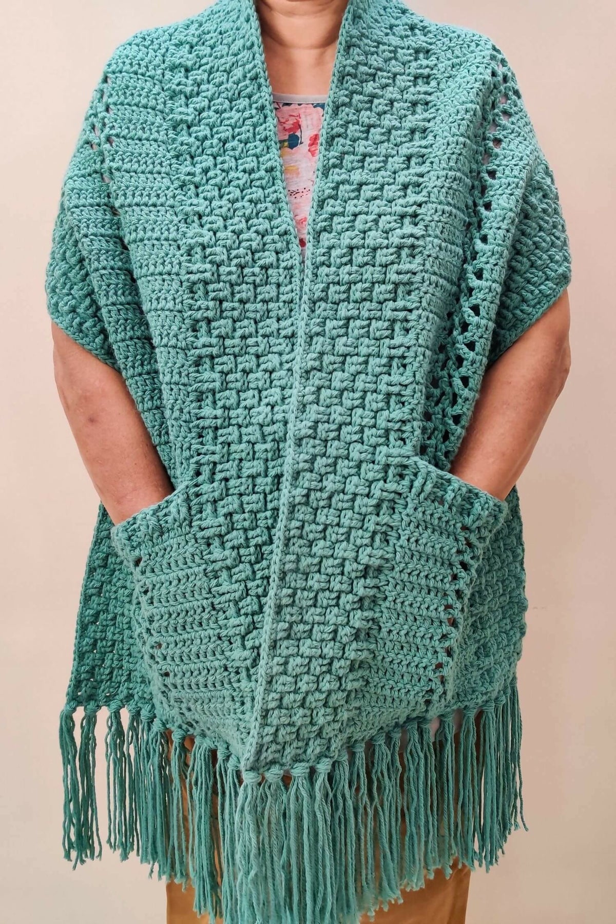 I Love Texture Pocket Shawl (Crochet)