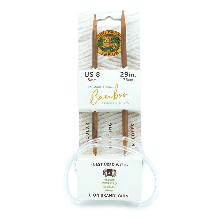 Lion Brand® Bamboo Circular Knitting Needles 29" (Size 8)