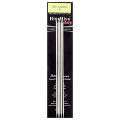HiyaHiya Stainless Steel Double Point Needles 6" (Sizes 0 to 10)